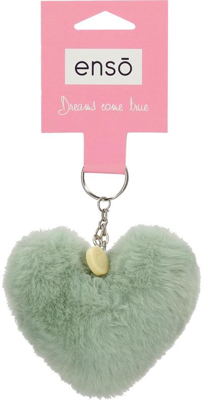 Raktų pakabukas POMPON HEART VERDE