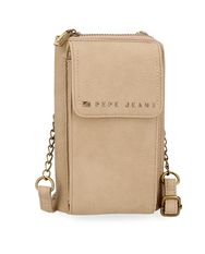 Dėklas telefonui-piniginė su dirželiu Pepe Jeans DIANE, Taupe