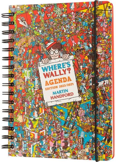 Mokslo kalendorius WHERE'S WALLY? 2023/2024 A5 savaitė atvarte 12 mėn. (23 rugp. - 24 liepa)