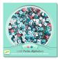 Kūrybinis papuošalų rinkinys DJECO Alphabet beads - Silver