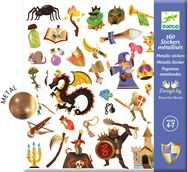Lipdukai DJECO 160 stickers Medieval fantasy