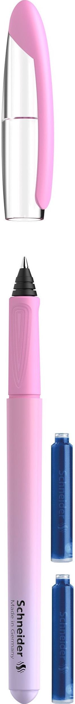 Kapsulinis rašiklis SCHNEIDER VOYAGE M + 2 kapsulės, 2 rūšių (bl)