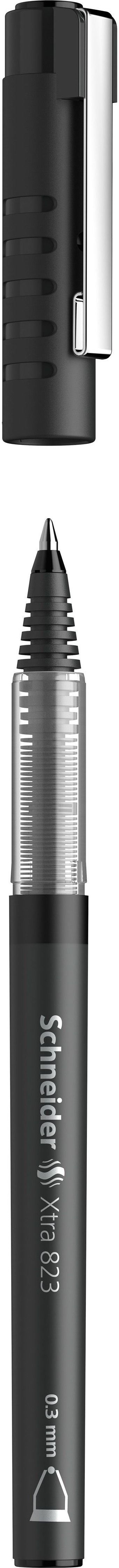 Rašiklis SCHNEIDER XTRA 823, 0,3 mm, juodas