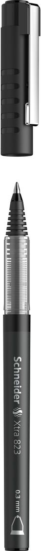 Rašiklis SCHNEIDER XTRA 823, 0,3 mm, juodas