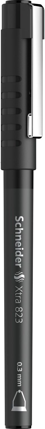 Rašiklis SCHNEIDER XTRA 823, 0,3 mm, juodas