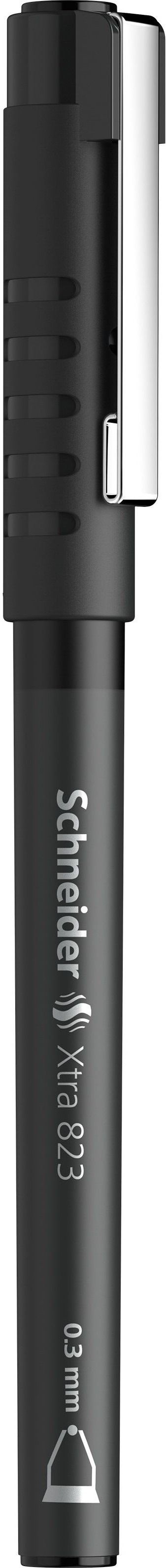 Rašiklis SCHNEIDER XTRA 823, 0,3 mm, juodas