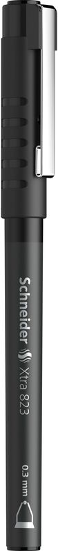 Rašiklis SCHNEIDER XTRA 823, 0,3 mm, juodas