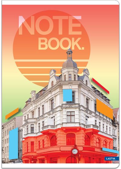 Sąsiuvinis Lastva CITY, A5+, 80 g, 32 l., langeliais