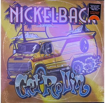 Vinilinė plokštelė Nickelback: Get Rollin' (Transparent Orange Vinyl) LP 2023