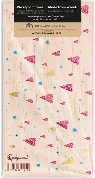 Medinis vokelis su sveikinimo kortele MOPEDU DVIESE