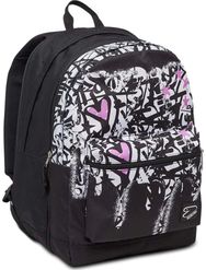 Dvipusė kuprinė Seven PRO XXL su ausinėmis, RPET, 44 cm, Black-Lilac