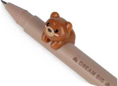 Gelinis rašiklis Legami BEAR su nuimama dekoracija, 0,5 mm