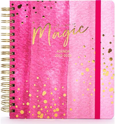 Darbo knyga TCD MAGIC mėn 23 rugp. - 24 gruod., 23.5 cm x 21 (savaitė puslapyje, spiralė)