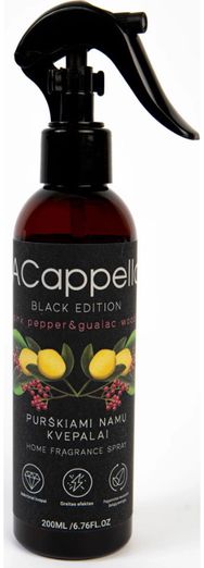Purškiamas kvapas ACAPELLA BLACK EDITION PINK PEPPER&GUAIAC WOOD, 200ml