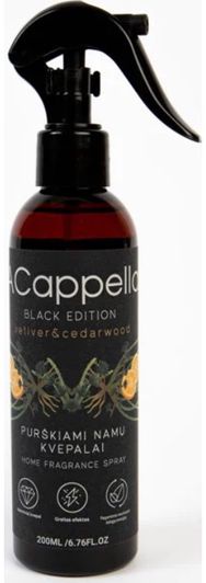 Purškiamas kvapas ACAPELLA BLACK EDITION VETIVER&CEDARWOOD, 200ml