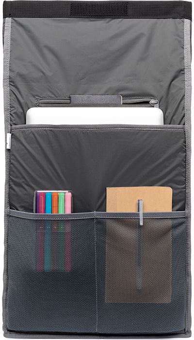 Kuprinė Lefrik ROLL Vandra, 43/56 cm, RPET, Black Ripstop