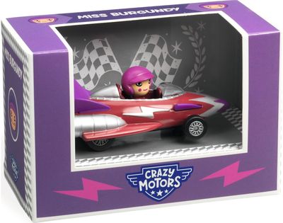 Mašinėlė DJECO CRAZY MOTORS Miss Burgundy