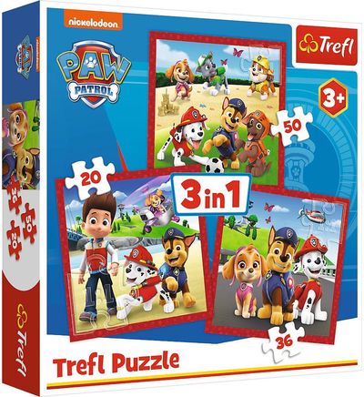 TREFL PAW PATROL 3 dėlionių rinkinys „Šuniukas-patrulis“