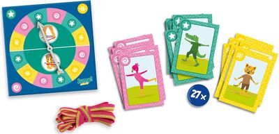 SES JUMP! Šokinėjimo virvutė su gyvūnų kortelėmis