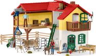 SCHLEICH FARM WORLD Ūkio namas su tvartu ir gyvūnais