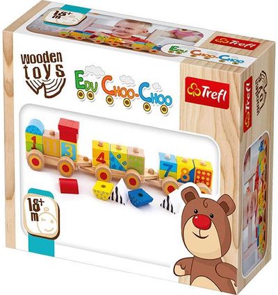TREFL WOODEN TOYS Mokomasis traukinukas