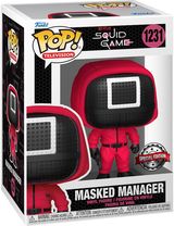 FUNKO POP! Vinilinė figūrėlė: Squid Game - Square: Masked Manager, 11,3 cm