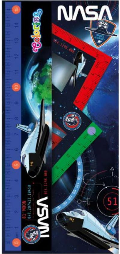 Liniuočių rinkinys COLORINO Nasa, 4 dalys