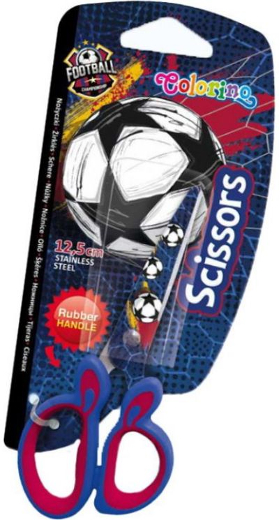 Žirklės COLORINO Football, 12,5 cm