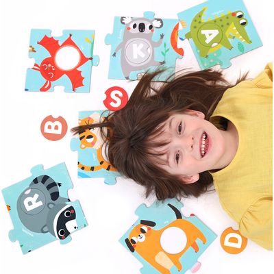 Lavinamoji dėlionė BANANAPANDA Suuuper Size Puzzle Alphabet Match 50 det.