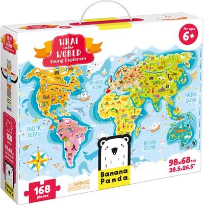 Lavinamoji dėlionė BANANAPANDA What in the World. Young Explorers