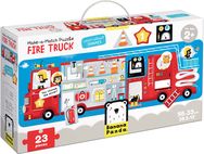 Dėlionė BANANAPANDA Make-a-Match Puzzle Fire Truck 23 det.
