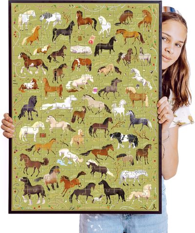 Dėlionė BANANAPANDA Puzzlove Horses 200 det.