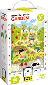Dėlionė BANANAPANDA Observation Puzzle Garden 40 det.