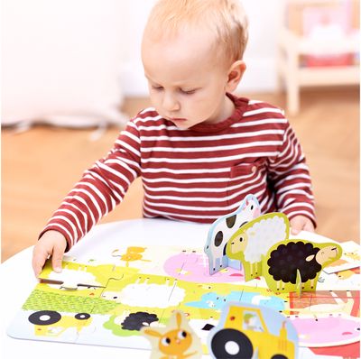 Lavinamasis žaidimas BANANAPANDA Figure It Out Puzzles Farm