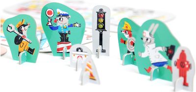 Lavinamasis žaidimas BANANAPANDA Figure It Out Puzzles Vehicles in Action