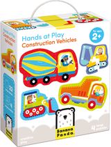 Lavinamasis žaidimas BANANAPANDA Hands at Play Play Construction Vehicles