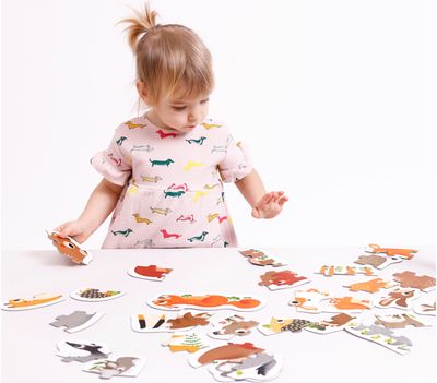 Lavinamoji dėlionė BANANAPANDA Progressive Puzzles Forest Animals 2+