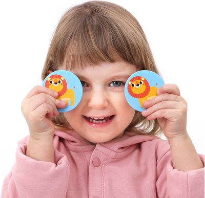 Lavinamasis žaidimas On-the-Go Memory Game Wild Animals 2+