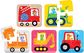 Lavinamoji dėlionė BANANAPANDA On-the-Go Puzzles Vehicles 2+