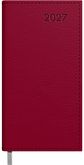 Darbo knyga MIDI MEMORY 2027, lapas savaitei, 85 x 162 mm, bordo