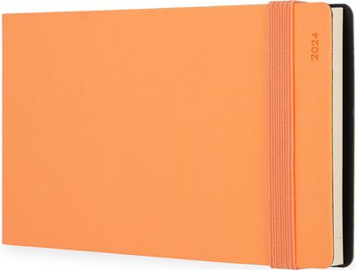 Darbo knyga LEGAMI 2024 horizontali, 8x14 cm, savaitė atvarte ORANGE