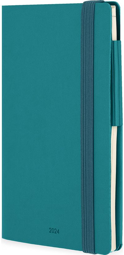 Darbo knyga LEGAMI 2024 SMALL 13,5x9,5 cm, savaitė atvarte GREEN