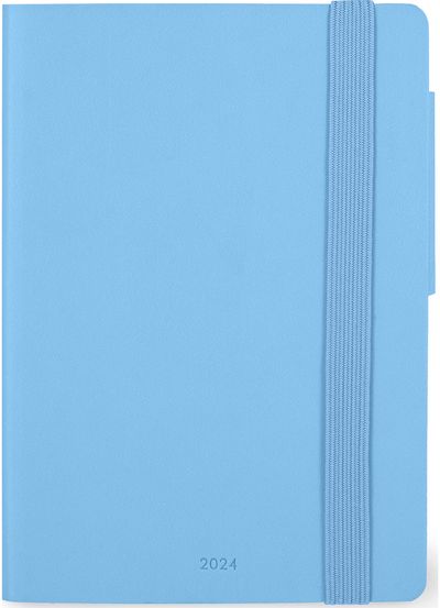Darbo knyga LEGAMI 2024 SMALL 13,5x9,5 cm, savaitė atvarte LIGHT BLUE