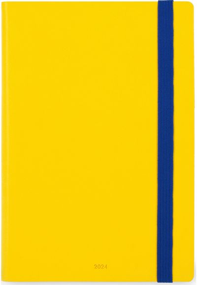 Darbo knyga LEGAMI 2024 MEDIUM 18x12, diena puslapyje YELLOW