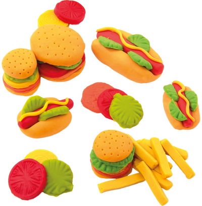 Modelino rinkinys TUTTI FRUTTI HAMBURGER TRIO KIT (be glitimo)
