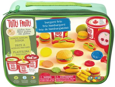 Modelino rinkinys TUTTI FRUTTI HAMBURGER TRIO KIT (be glitimo)