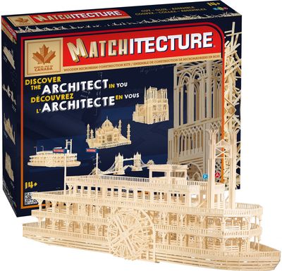 Modeliavimo rinkinys MATCHITECTURE MISSISSIPPI RIVERBOAT - 4500det.