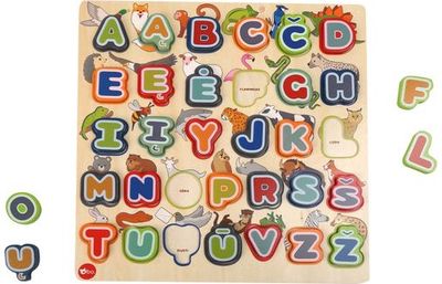 Medinė dėlonė BO. Raidės ir gyvūnai (lietuvių kalba)