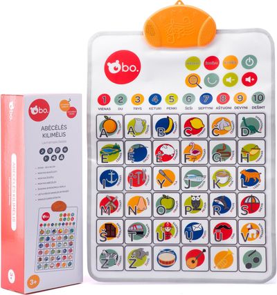 Interaktyvus žaidimų plakatas BO. ABECĖLĖ (lietuvių kalba)