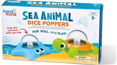 Žaidimo kauliukai LR Hand2Mind Sea Animal Dice Poppers